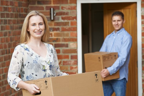 Moving van serving a flat move in East Dulwich