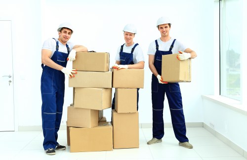 Moving team preparing a residential move in Dulwich