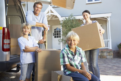 Careful loading of household items for house removals in Dulwich