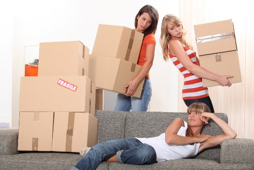 Local office movers working in a Dulwich commercial area