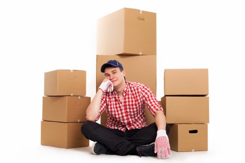Van loading help for a local move in Dulwich